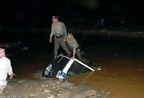 هطول أمطار غزيرة على الرياض