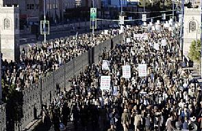 مظاهرة سابقة لجماعة الحوثيين