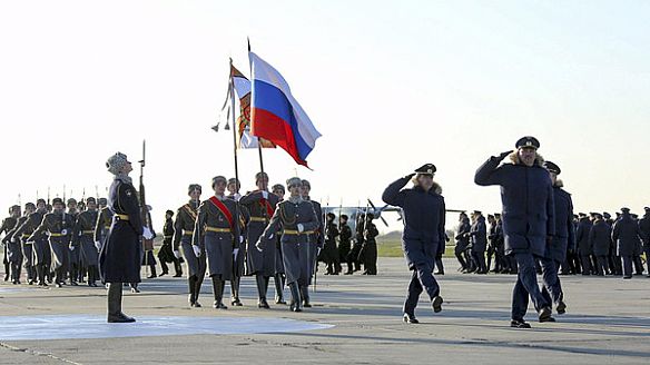 استقبال للقوات الجوية الروسية العائدة من سوريا بقاعدة جنوب روسيا