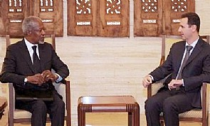 الأسد وعنان (أرشيف)