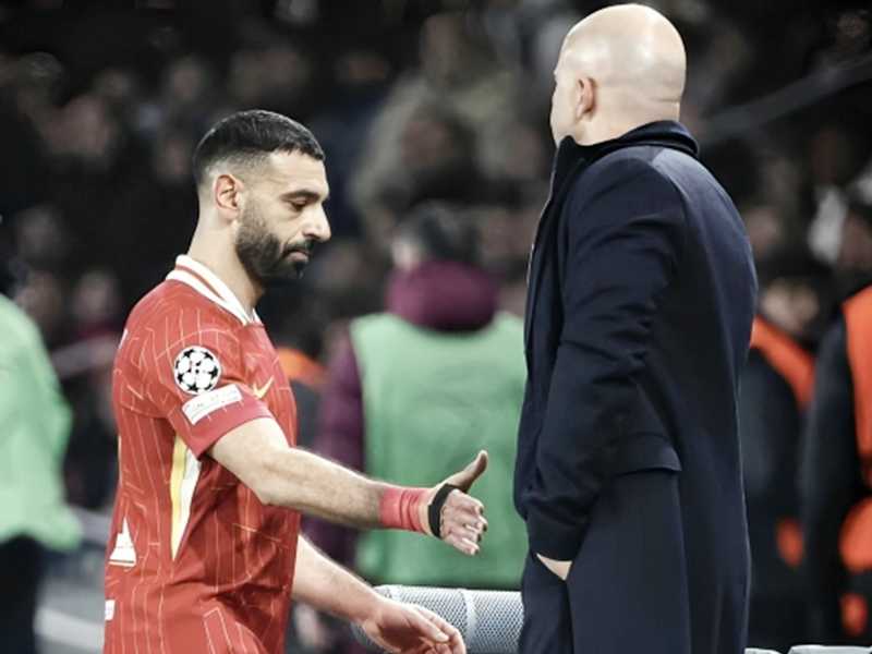                 سلوت : لا أعلم إذا كان صلاح سيلعب لليفربول مجدداً أو لا              