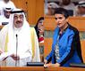 صفاء الهاشم ووزير الداخلية في جلسة اليوم